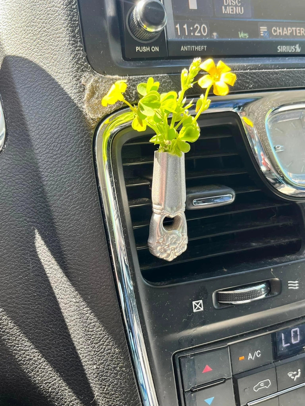 Knife Handle Bud Vase with Car Vent Hook