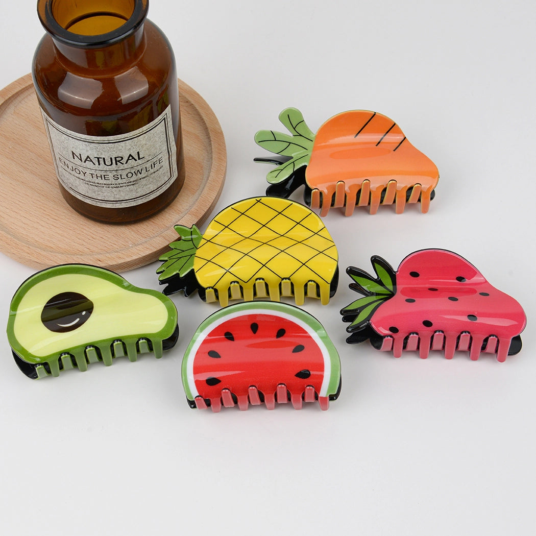 Fruit and Vegetable Hair Claw Clip