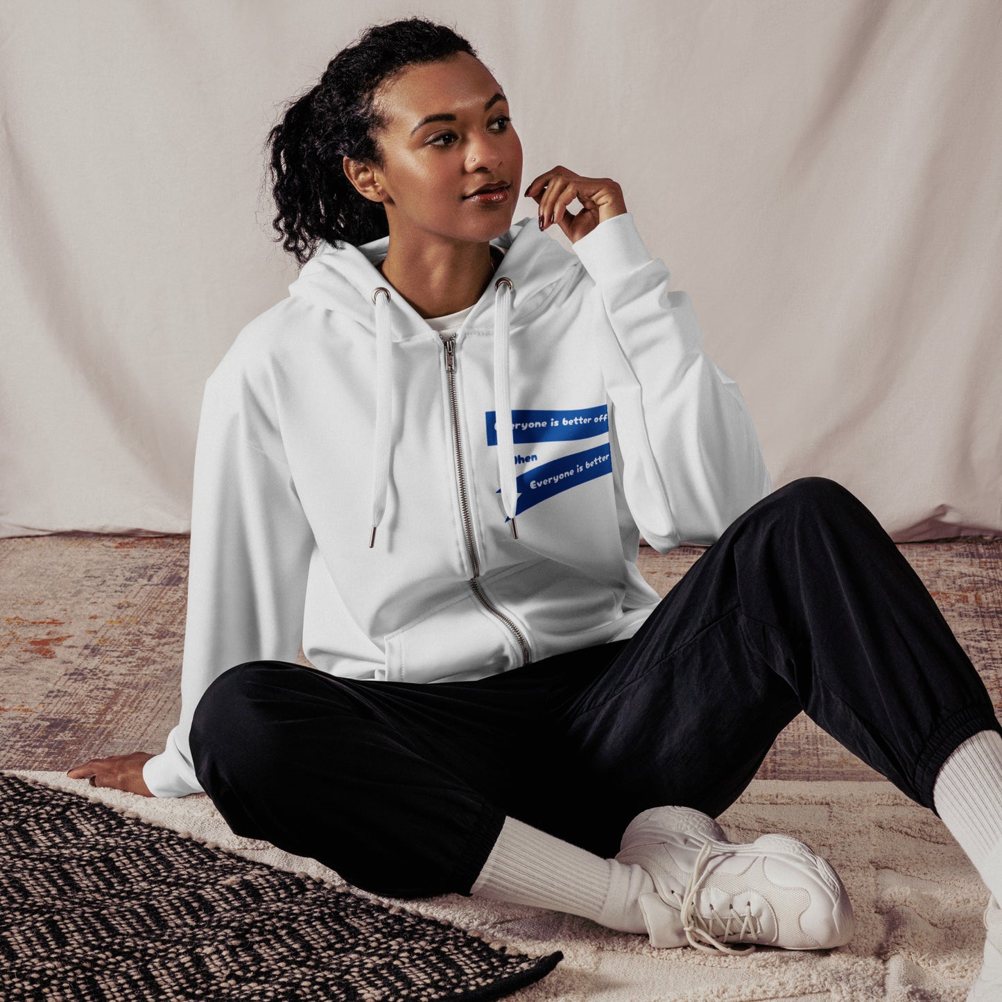 Everyone Is Better Off Unisex Zip Hoodie