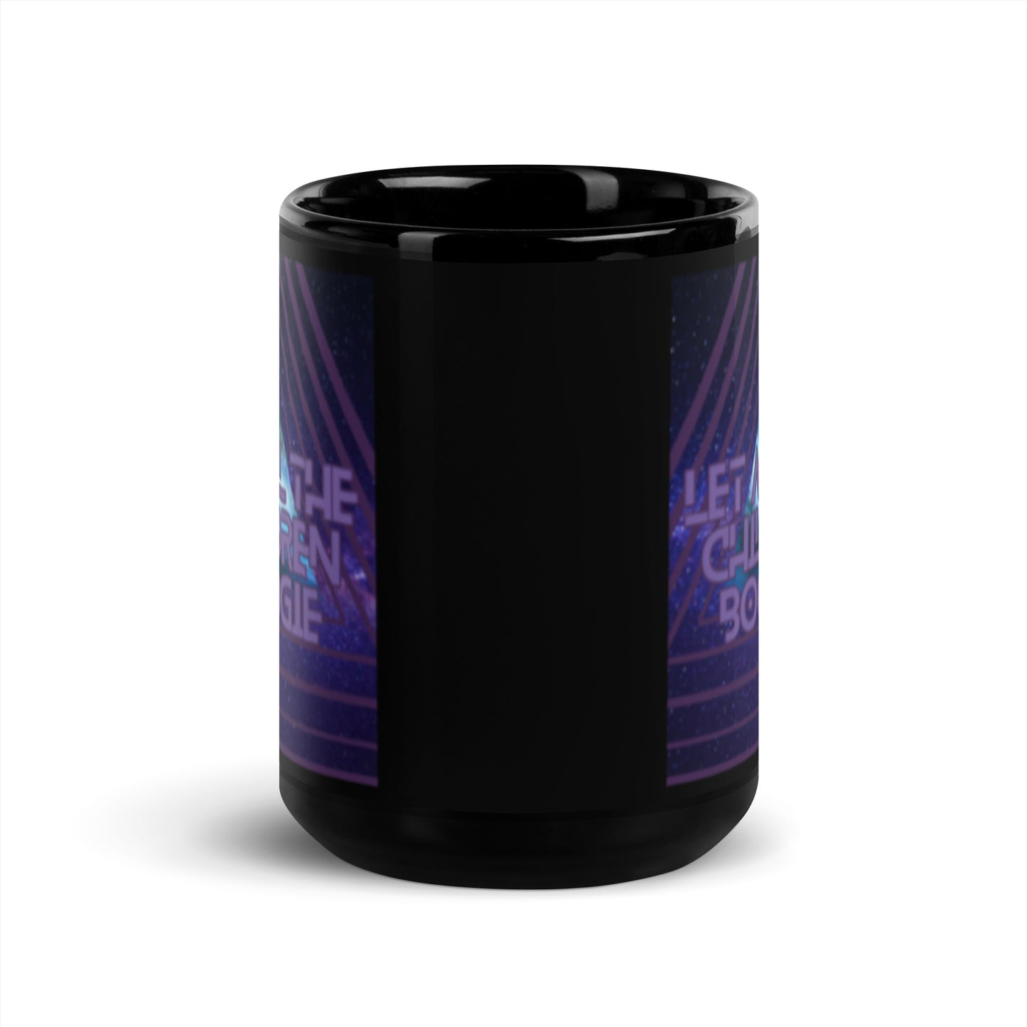 Bowie Says Boogie Black Glossy Mug