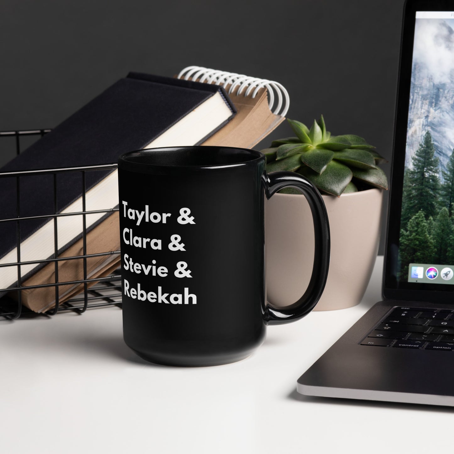 Mad Women Black Glossy Mug