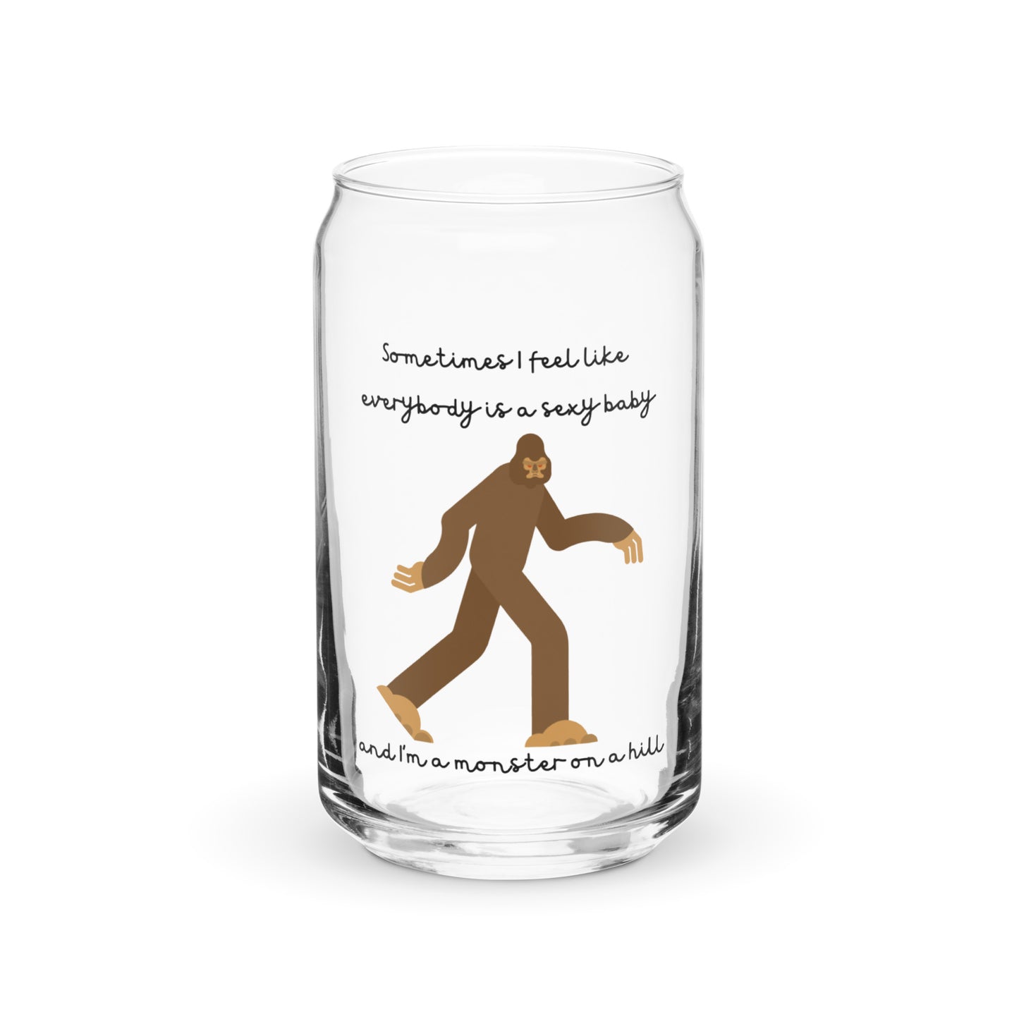 Anti-Hero Bigfoot Can-Shaped Glass