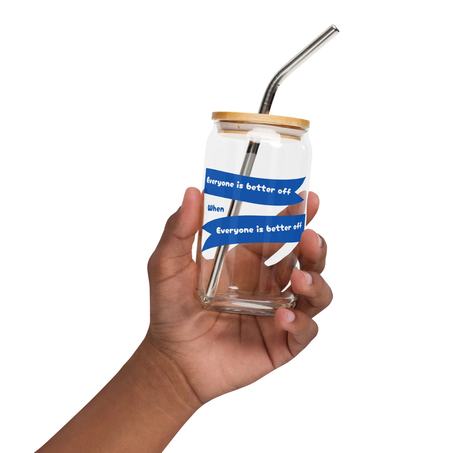 Everyone Is Better Off Can-Shaped Glass