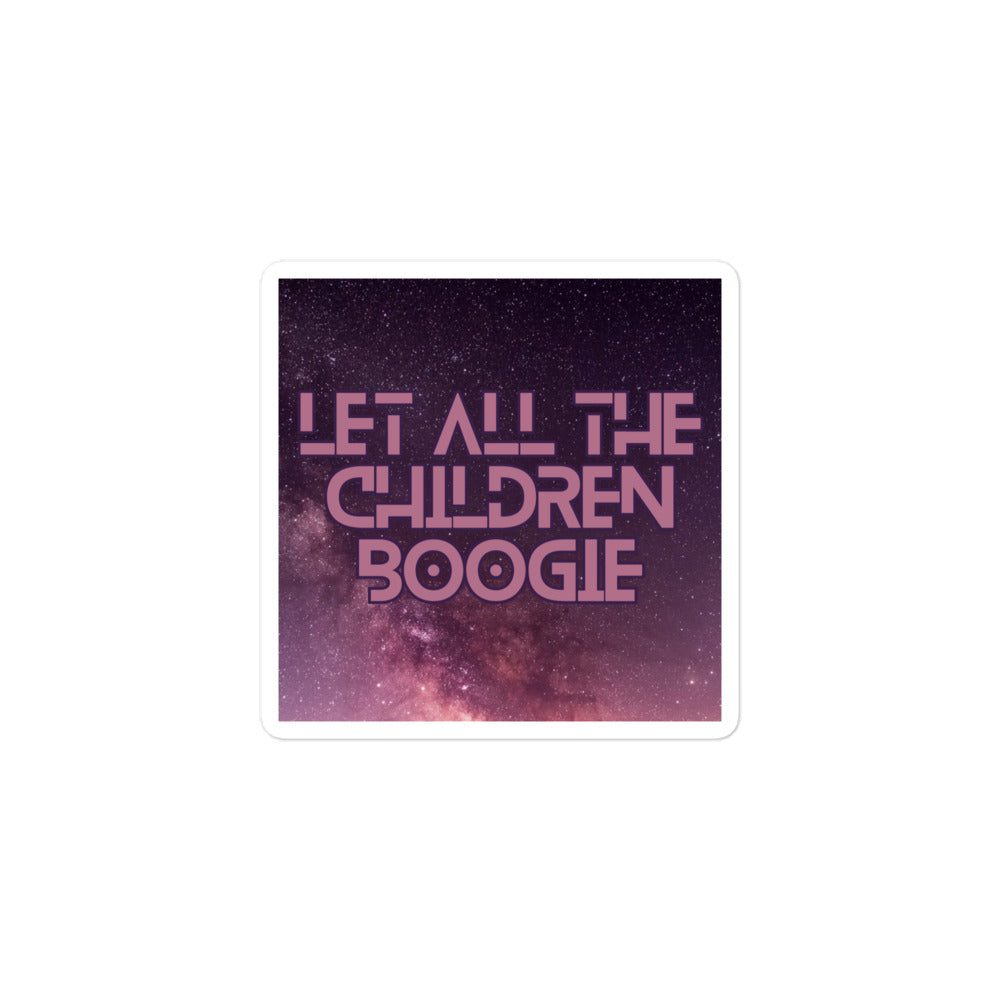 Bowie Says Boogie Bubble-free stickers