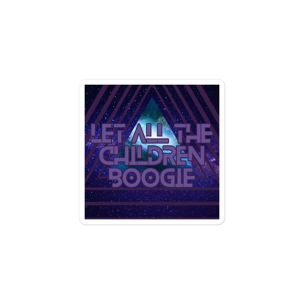 Bowie Says Boogie Triangle Bubble-Free Stickers