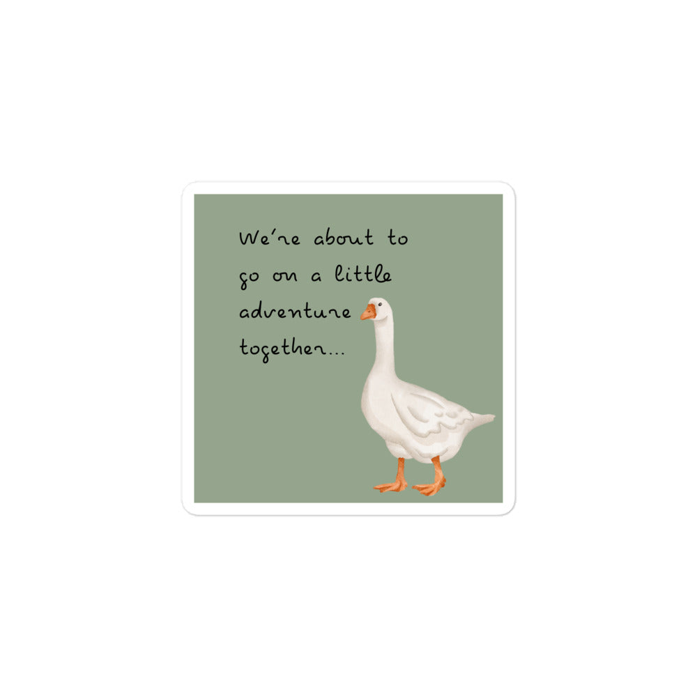 Eras Adventure Goose Green Bubble-Free Stickers