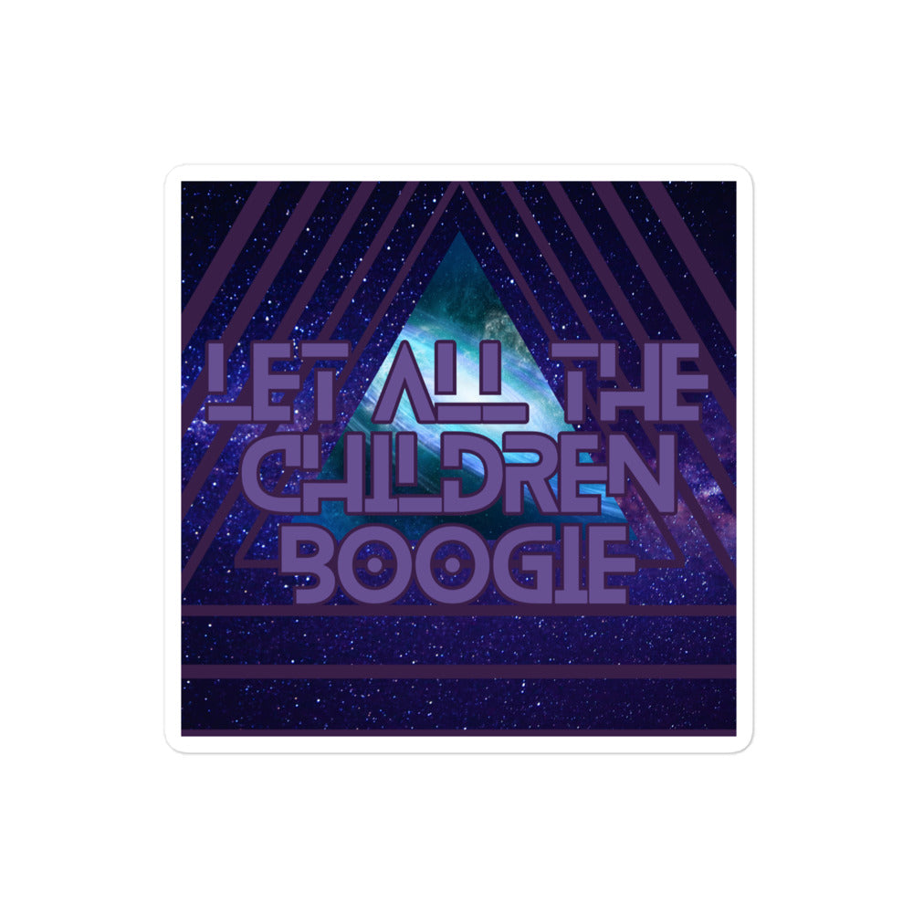 Bowie Says Boogie Triangle Bubble-Free Stickers