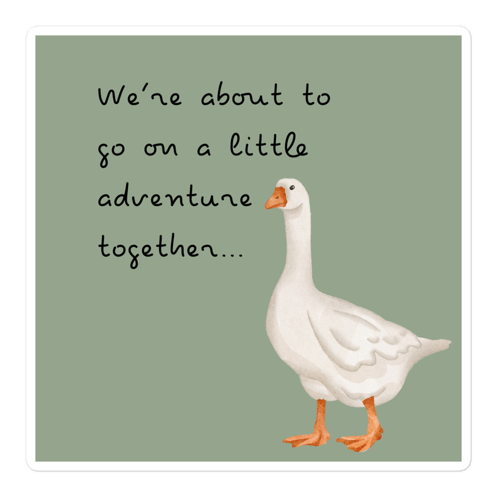 Eras Adventure Goose Green Bubble-Free Stickers