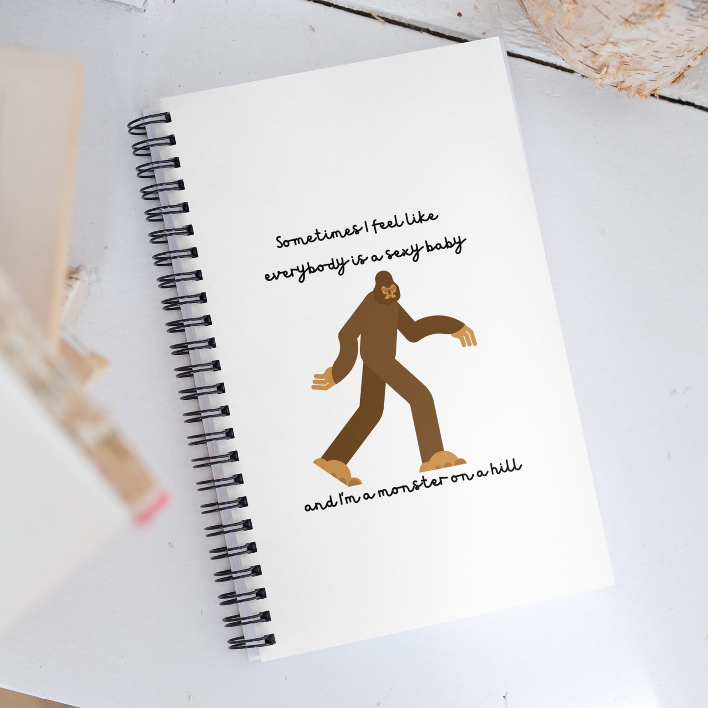 Anti-Hero Bigfoot Spiral Notebook
