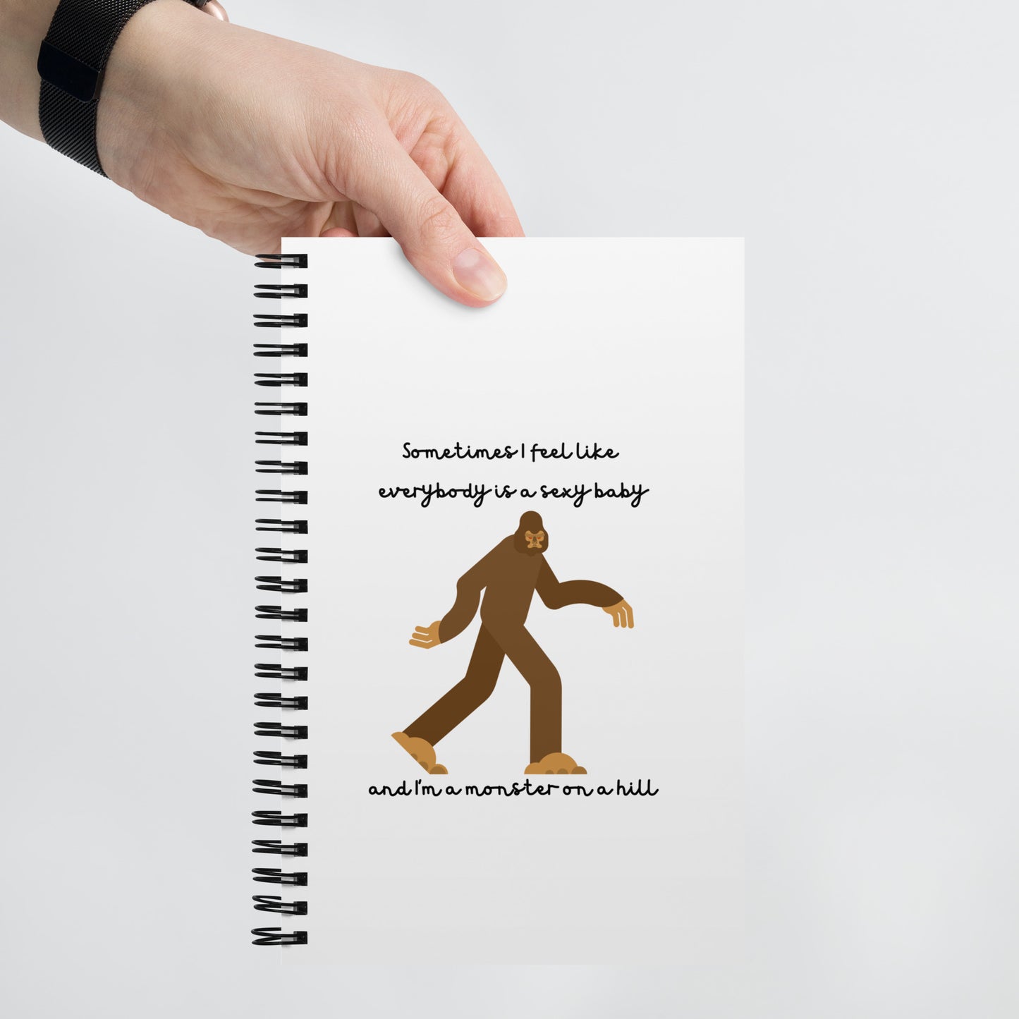 Anti-Hero Bigfoot Spiral Notebook