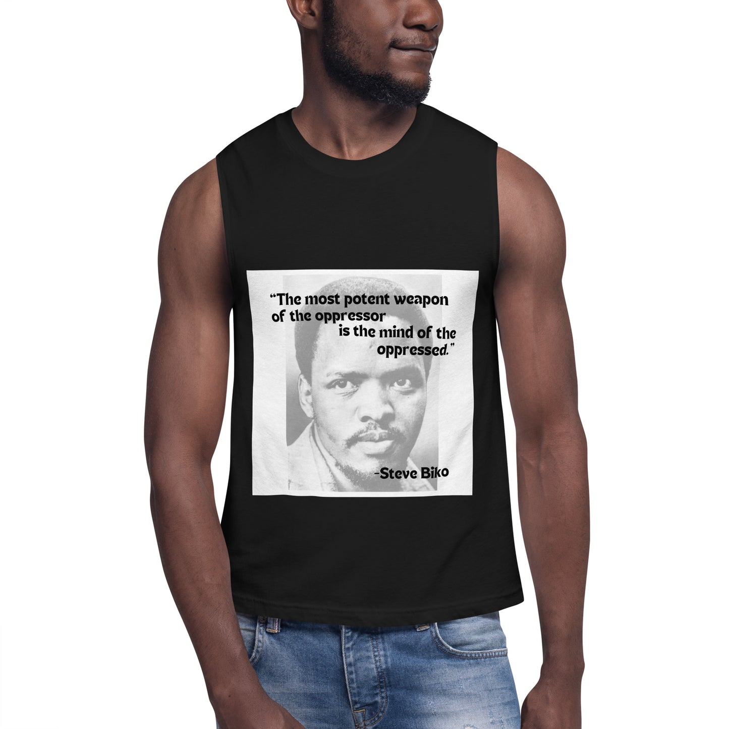 Steve Biko Potent Weapon Muscle Shirt
