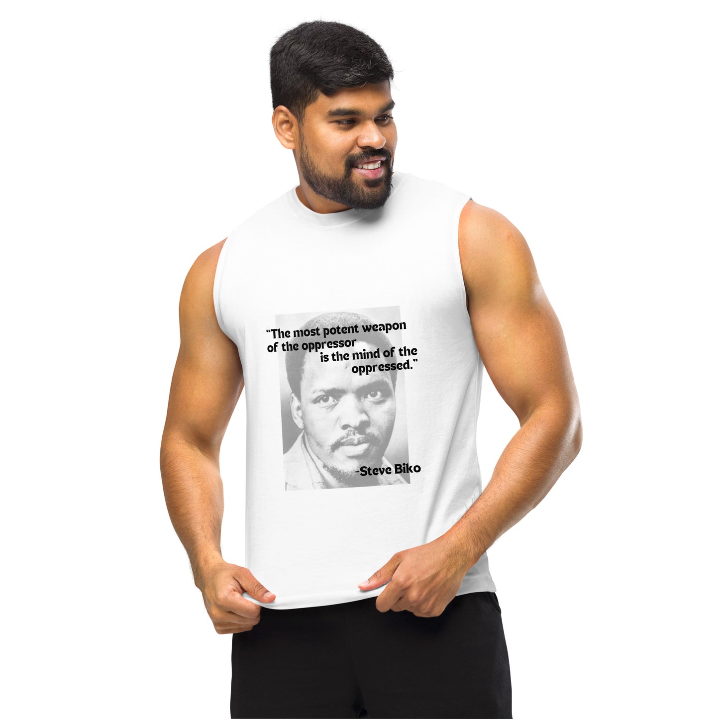 Steve Biko Potent Weapon Muscle Shirt