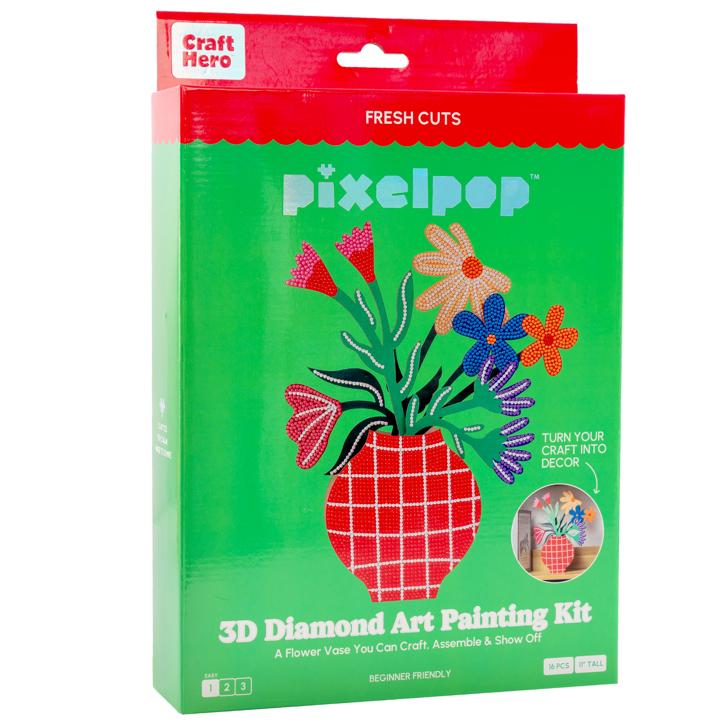 PixelPop™ Diamond Art 3D Display — Fresh Cuts