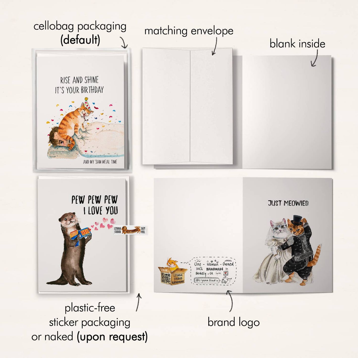 Crazy Cat Lady - Funny Birthday Card