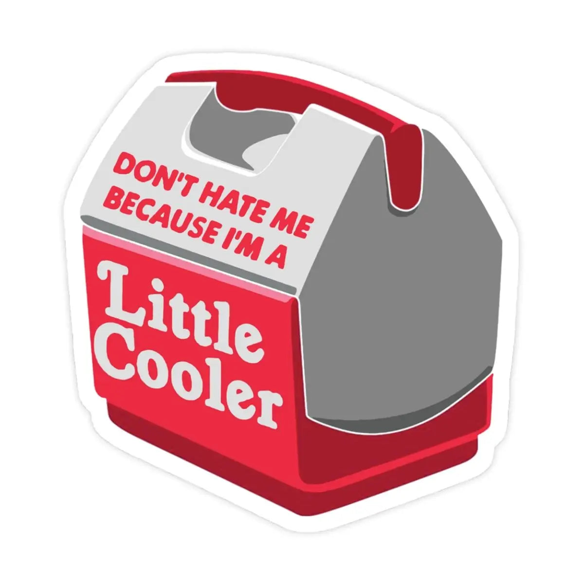 Don't Hate Me Bc I'm a Little Cooler Sticker