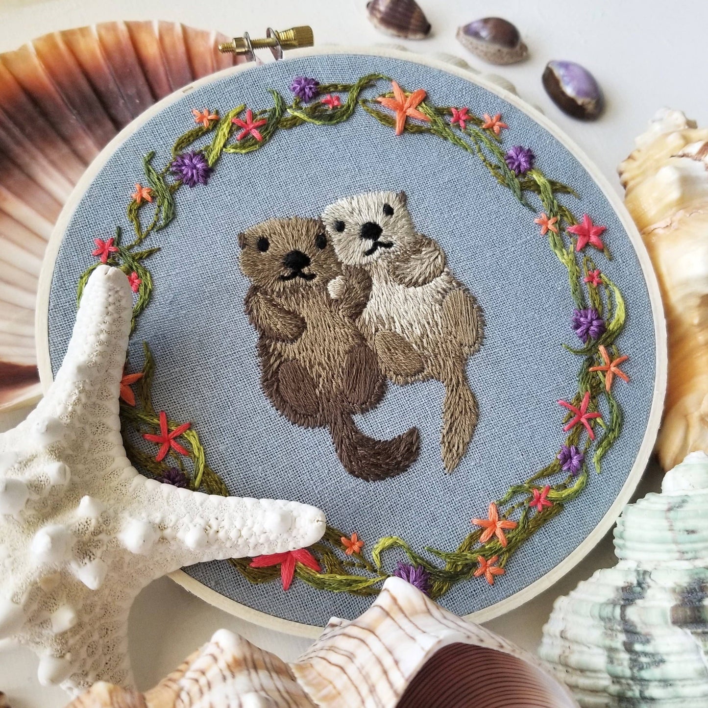 Otterly Adorable Hand Embroidery Kit