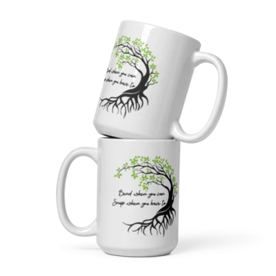 Dear Reader Willow White glossy mug