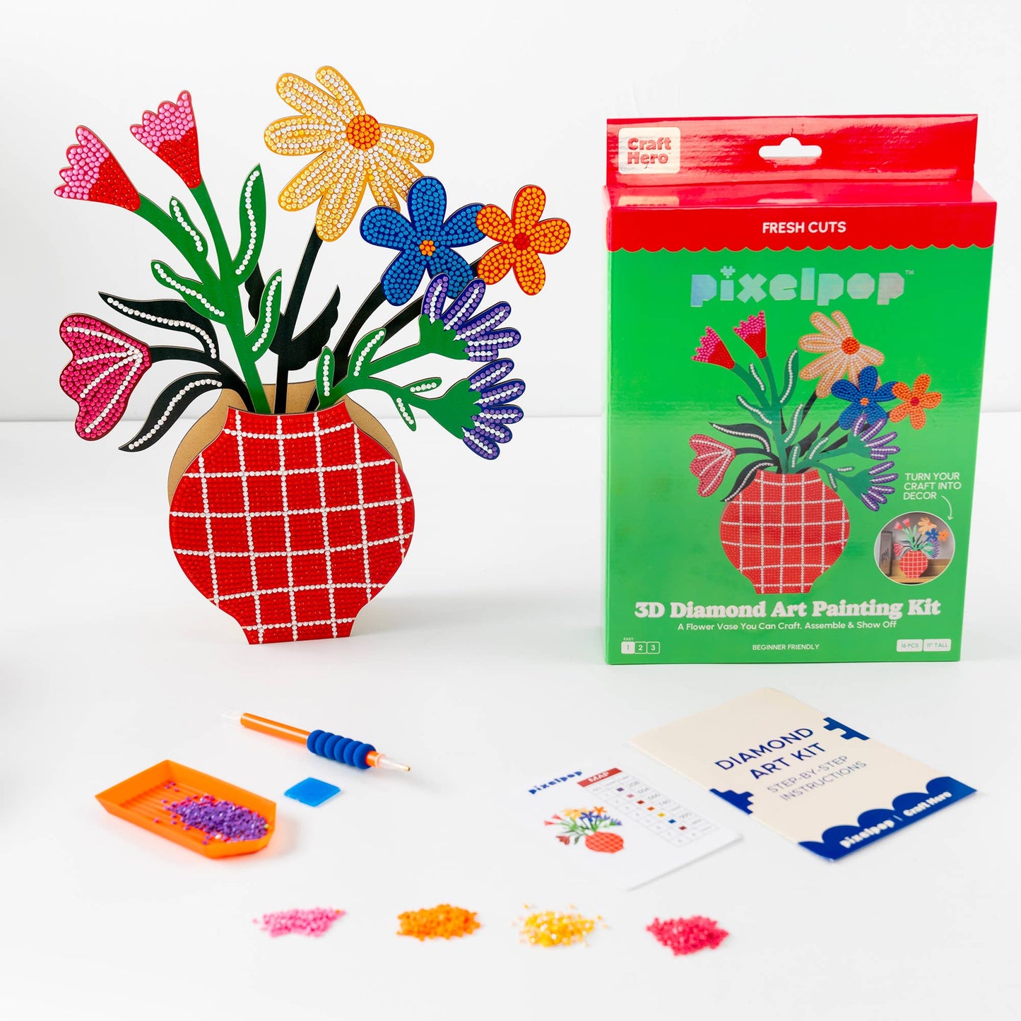 PixelPop™ Diamond Art 3D Display — Fresh Cuts