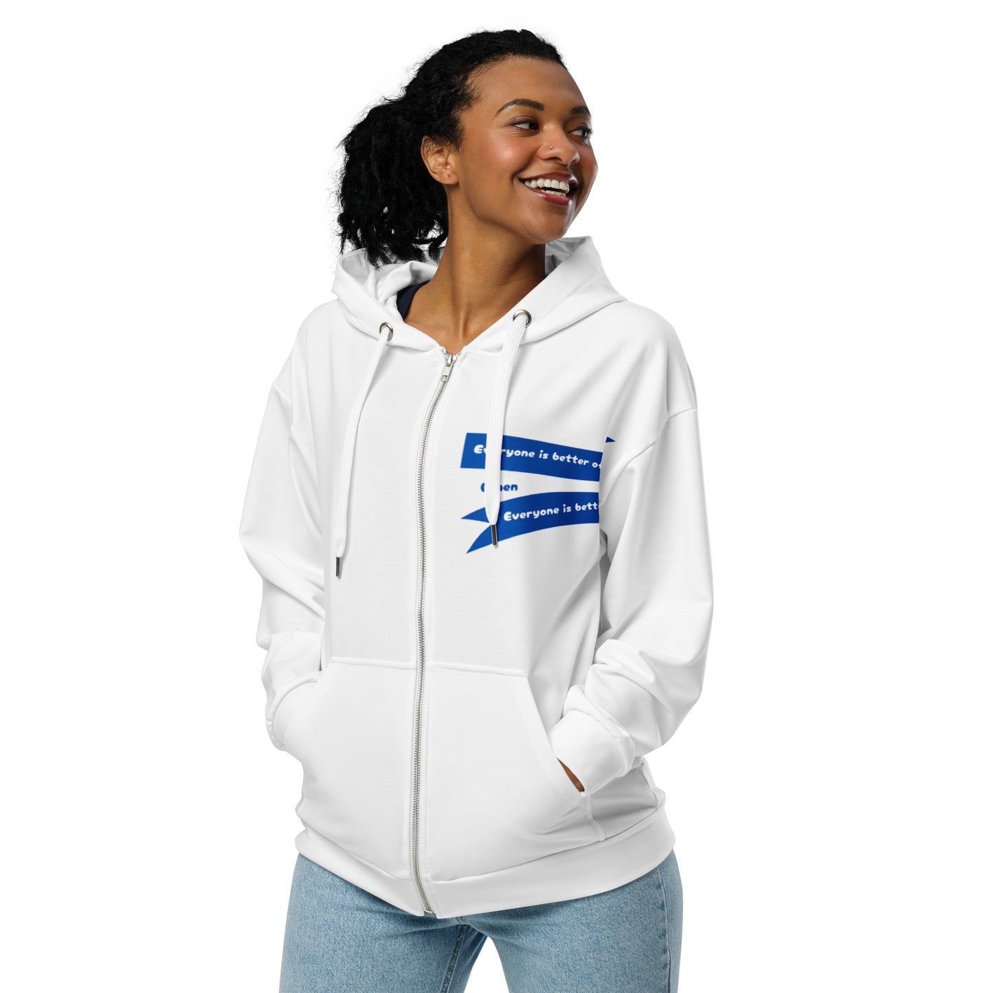 Everyone Is Better Off Unisex Zip Hoodie