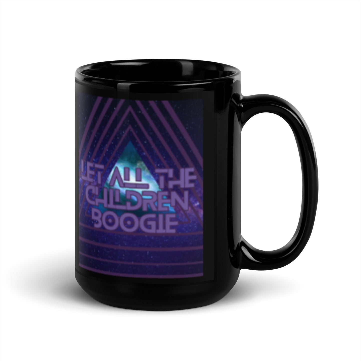 Bowie Says Boogie Black Glossy Mug