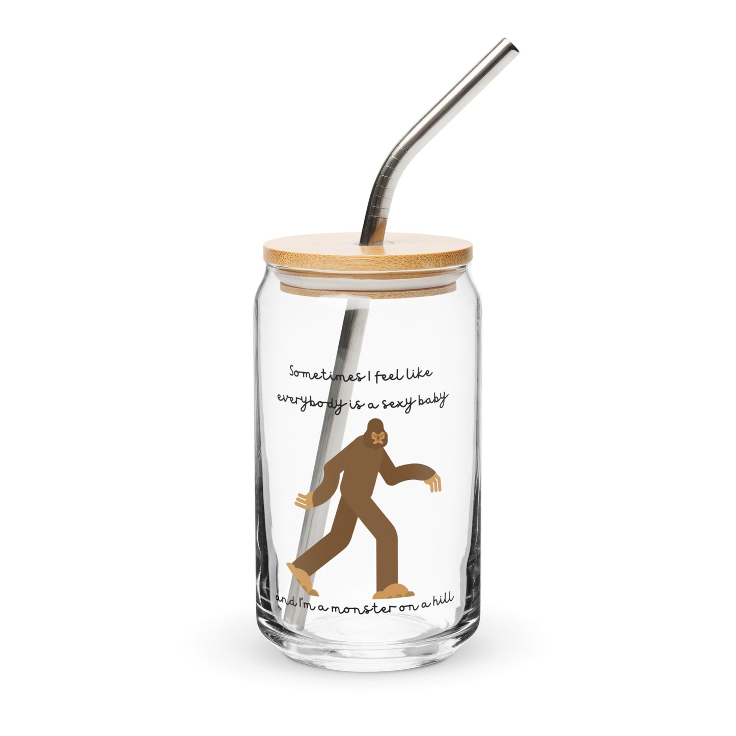 Anti-Hero Bigfoot Can-Shaped Glass