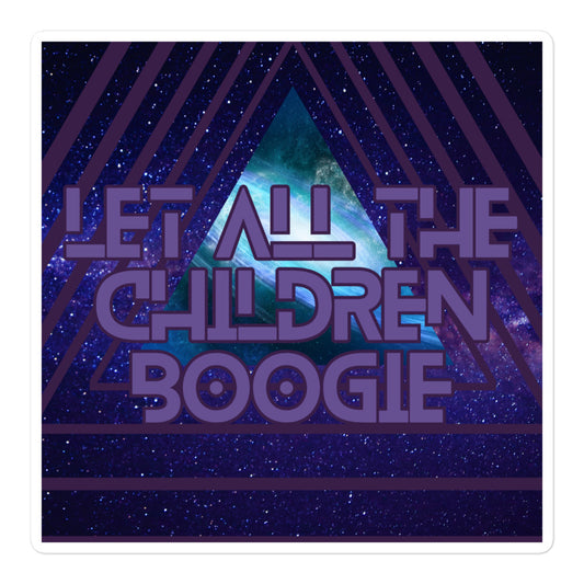 Bowie Says Boogie Triangle Bubble-free stickers