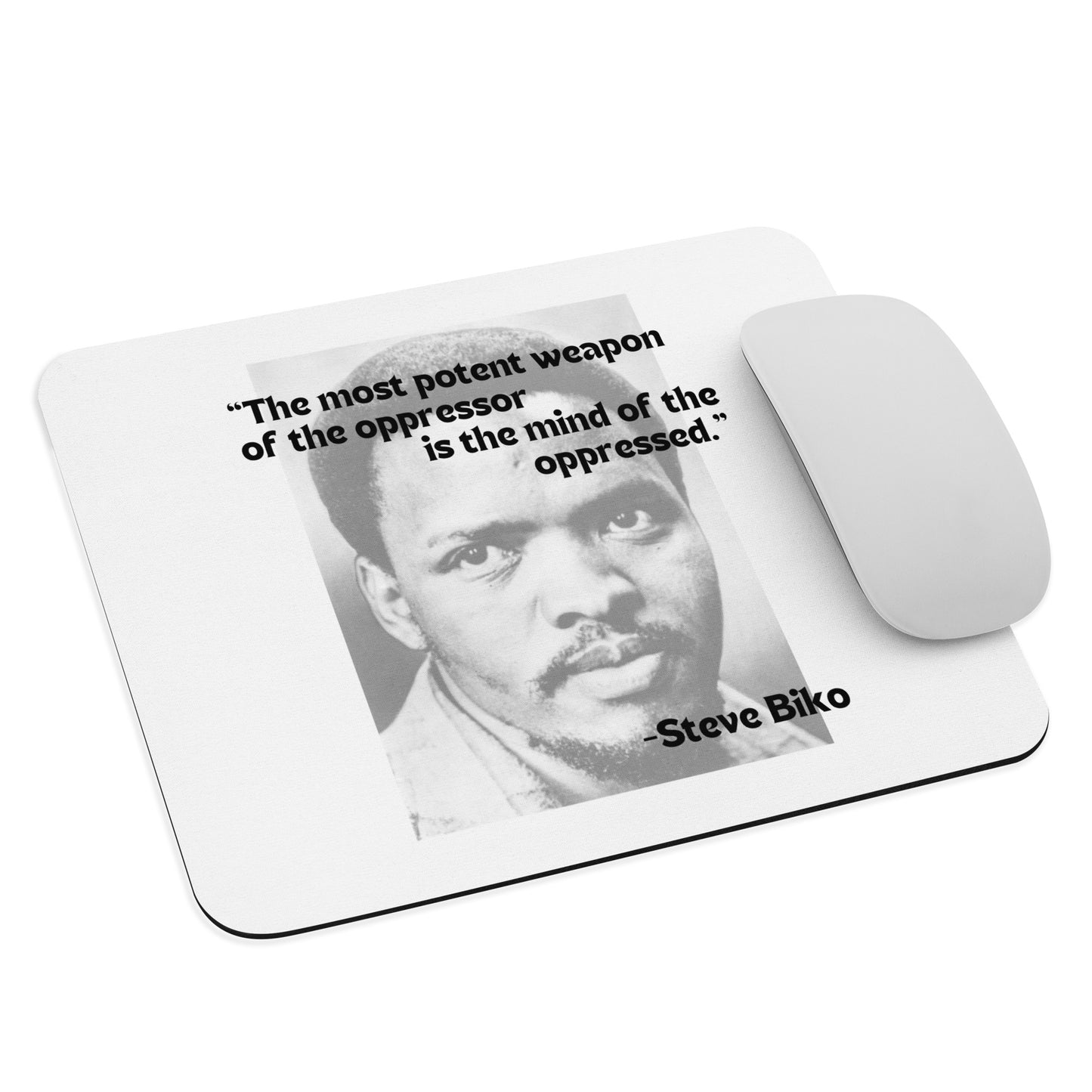 Steve Biko Potent Weapon Mouse pad