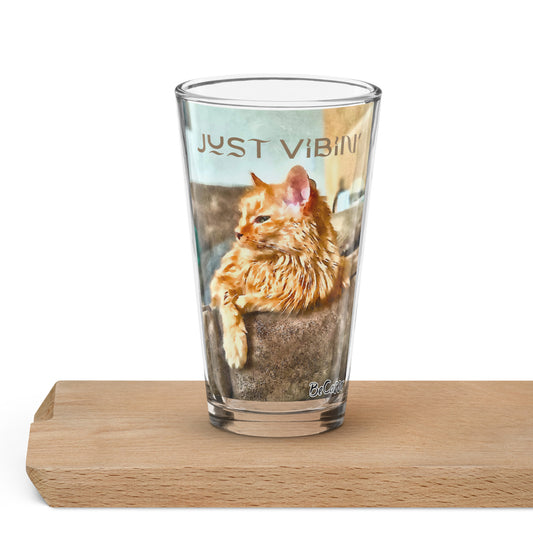 Norma Vibin' Shaker pint glass