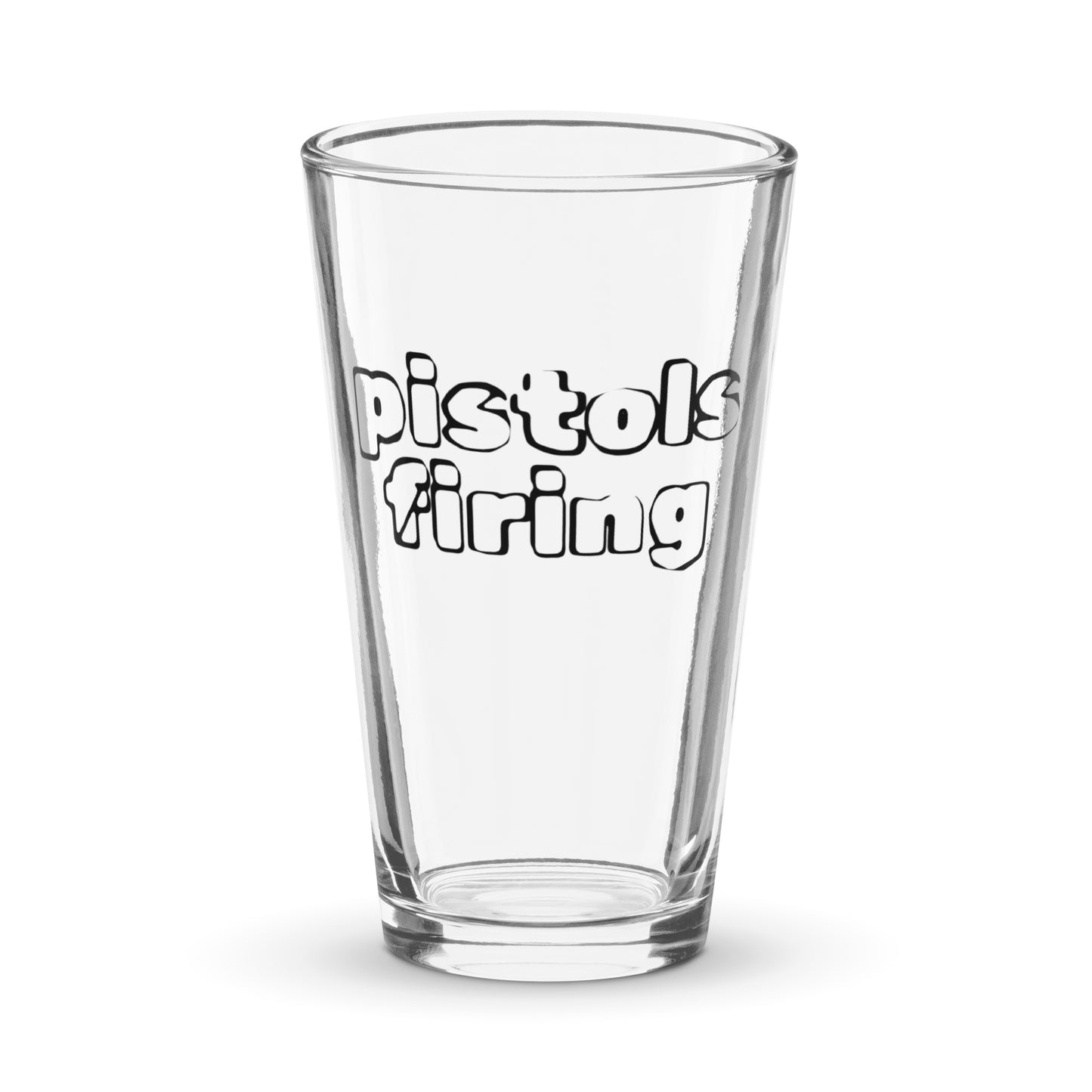 Pistols Firing Pint Glass