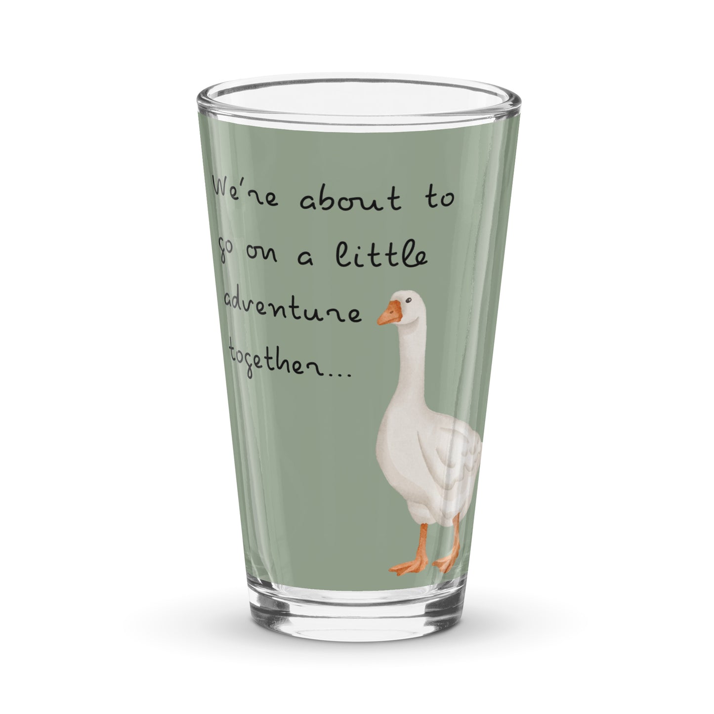 Eras Adventure Goose Shaker pint glass