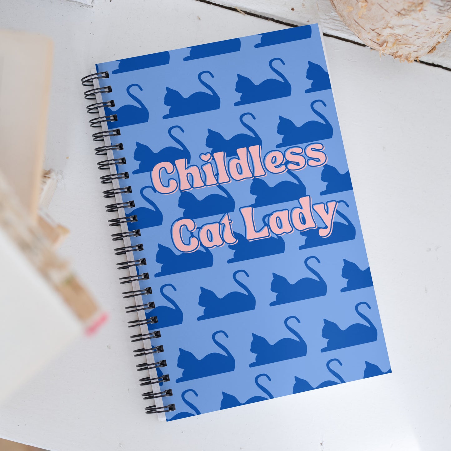 Childless Cat Lady Spiral notebook