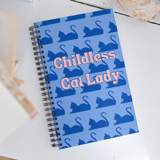 Childless Cat Lady Spiral notebook