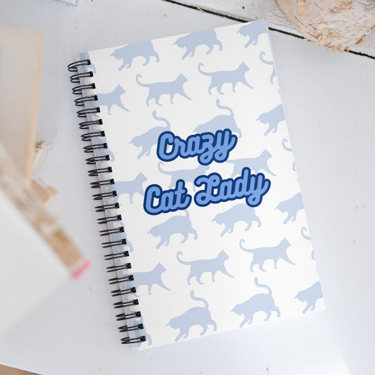 Crazy Cat Lady Spiral notebook