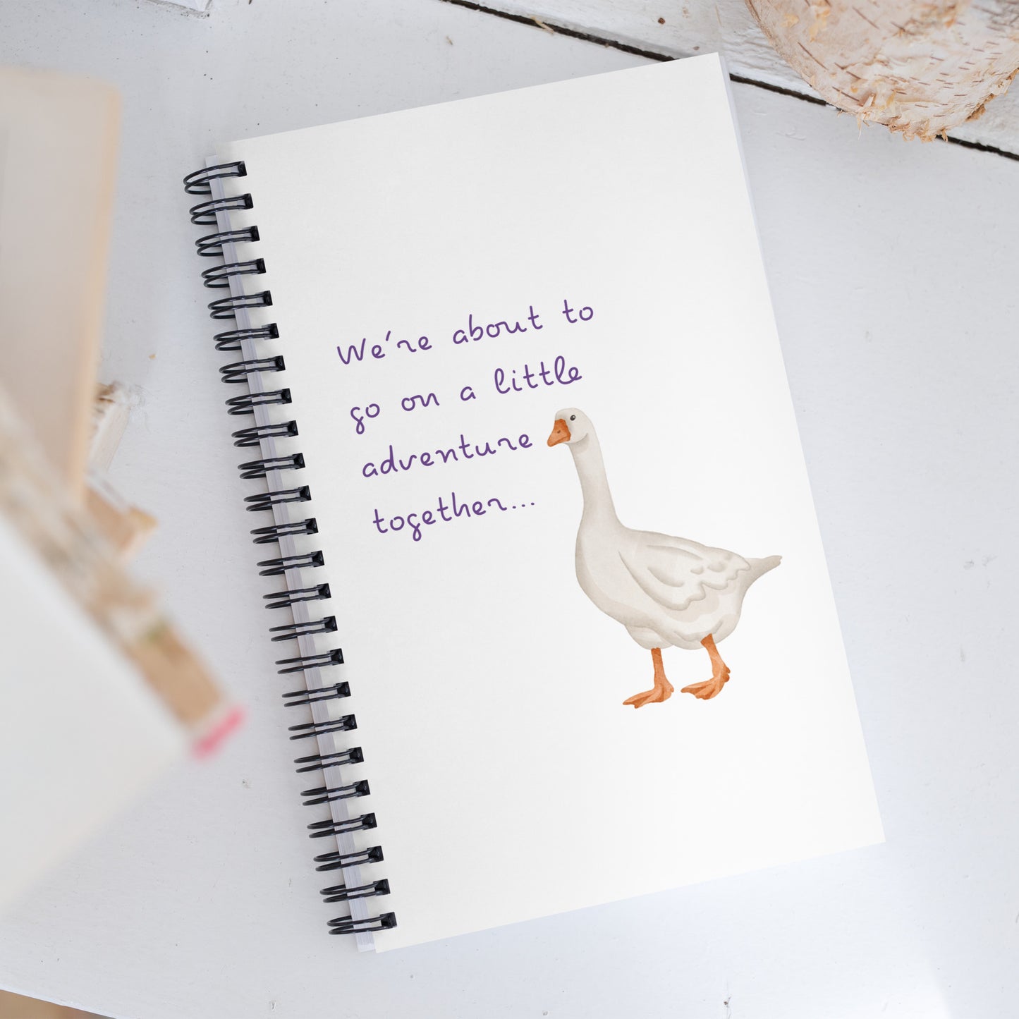 Eras Tour Adventure Goose Spiral notebook