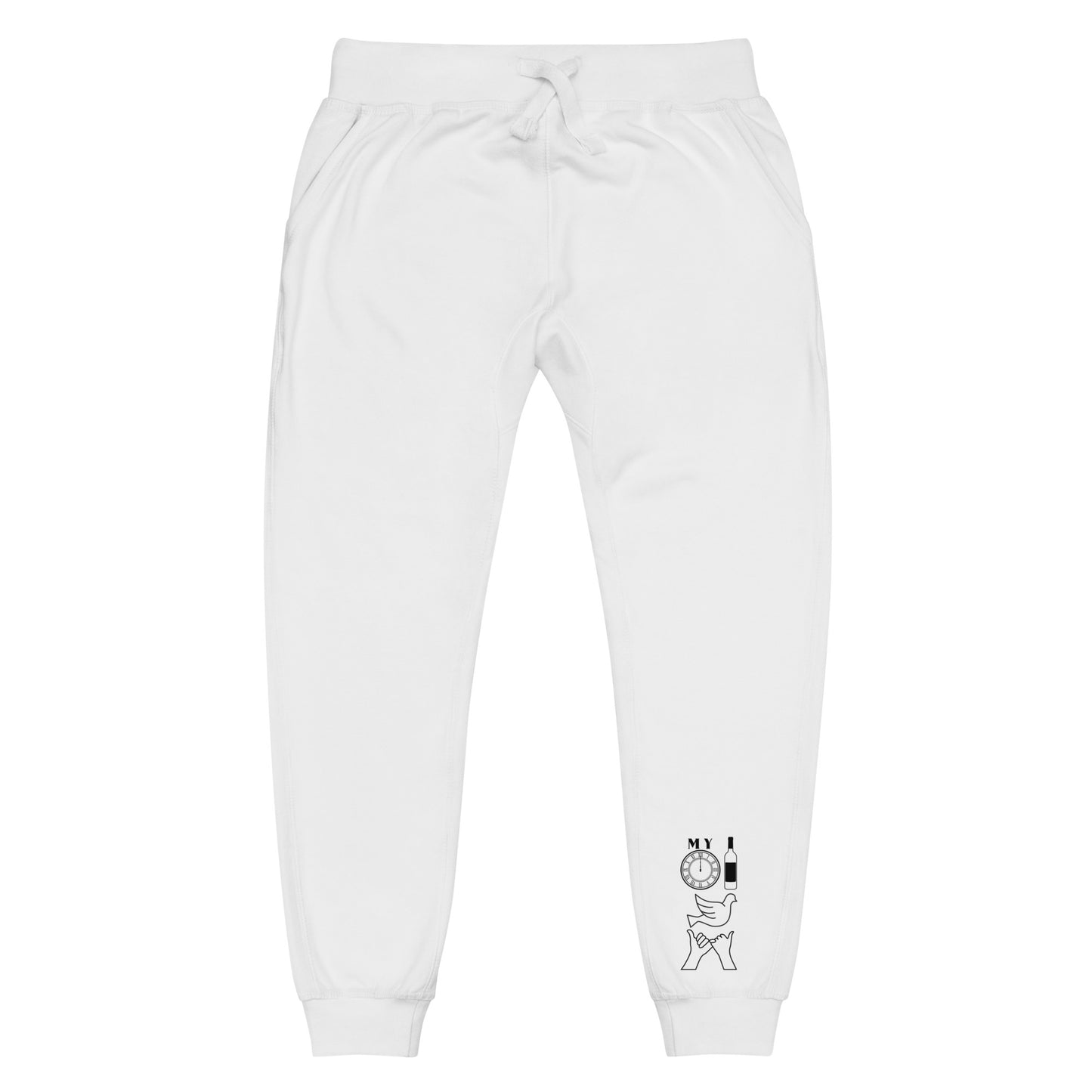 DBATC My Time, Wine, Spirit, Trust Icons Unisex Fleece Sweatpants