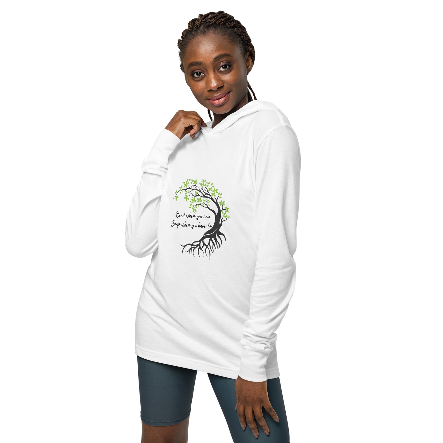 Dear Reader Hooded long-sleeve tee