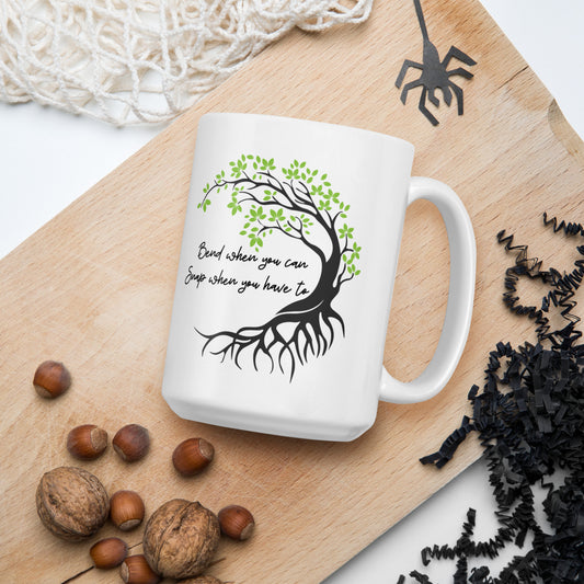 Dear Reader Willow White glossy mug