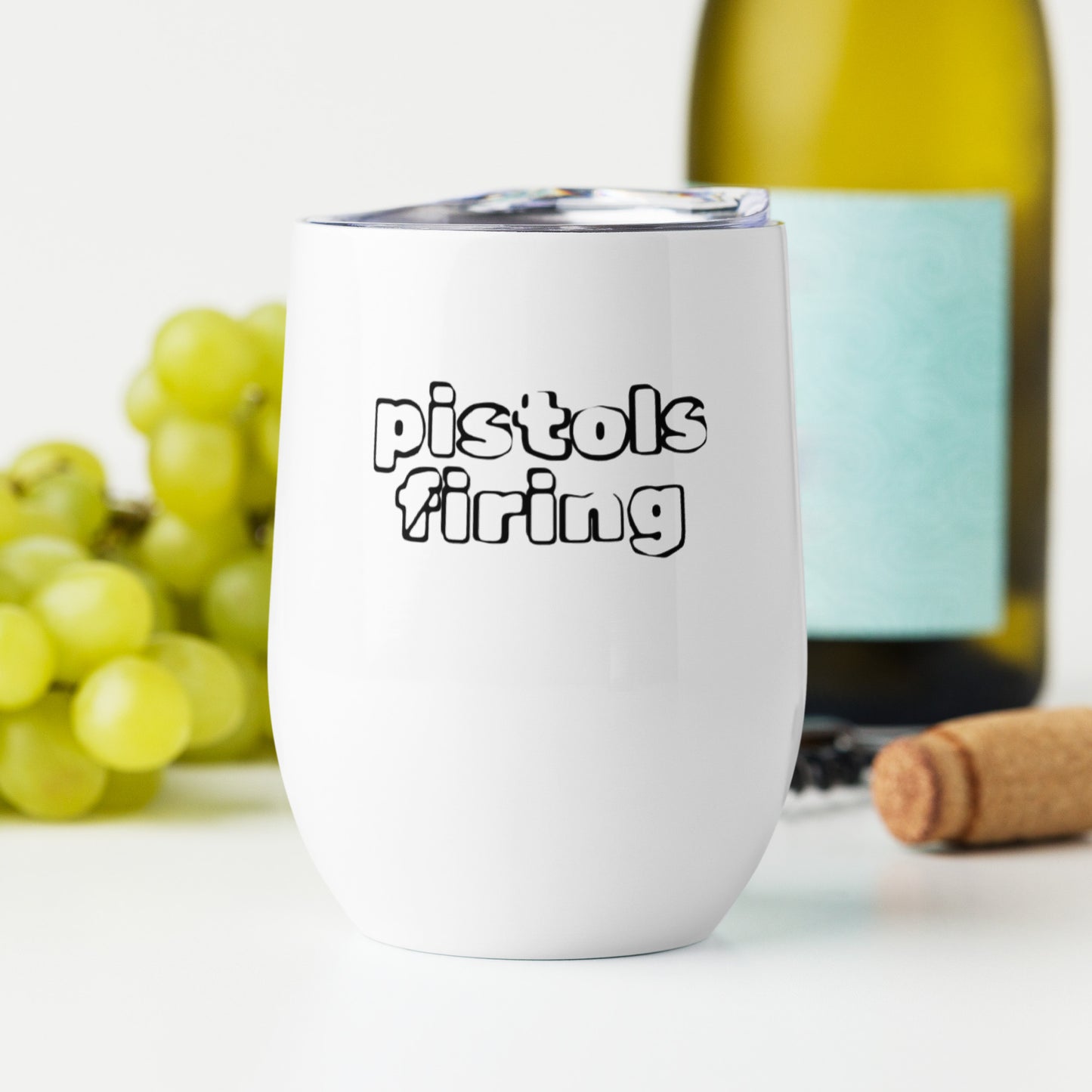 Pistols Firing Wine Tumbler